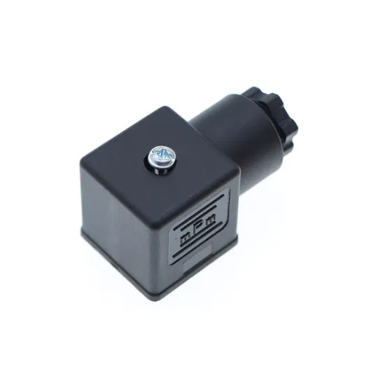 LED Indicator Light Square Solenoid Valve Waterproof Connector